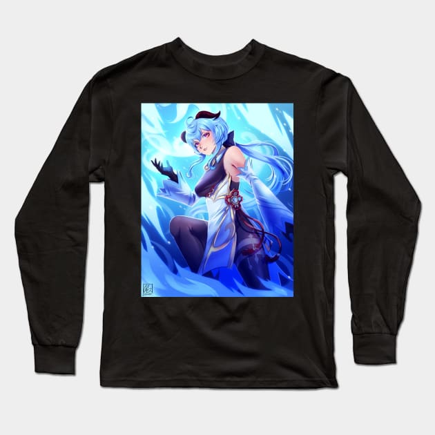 Ganyu - Genshin Impact Long Sleeve T-Shirt by alinalal